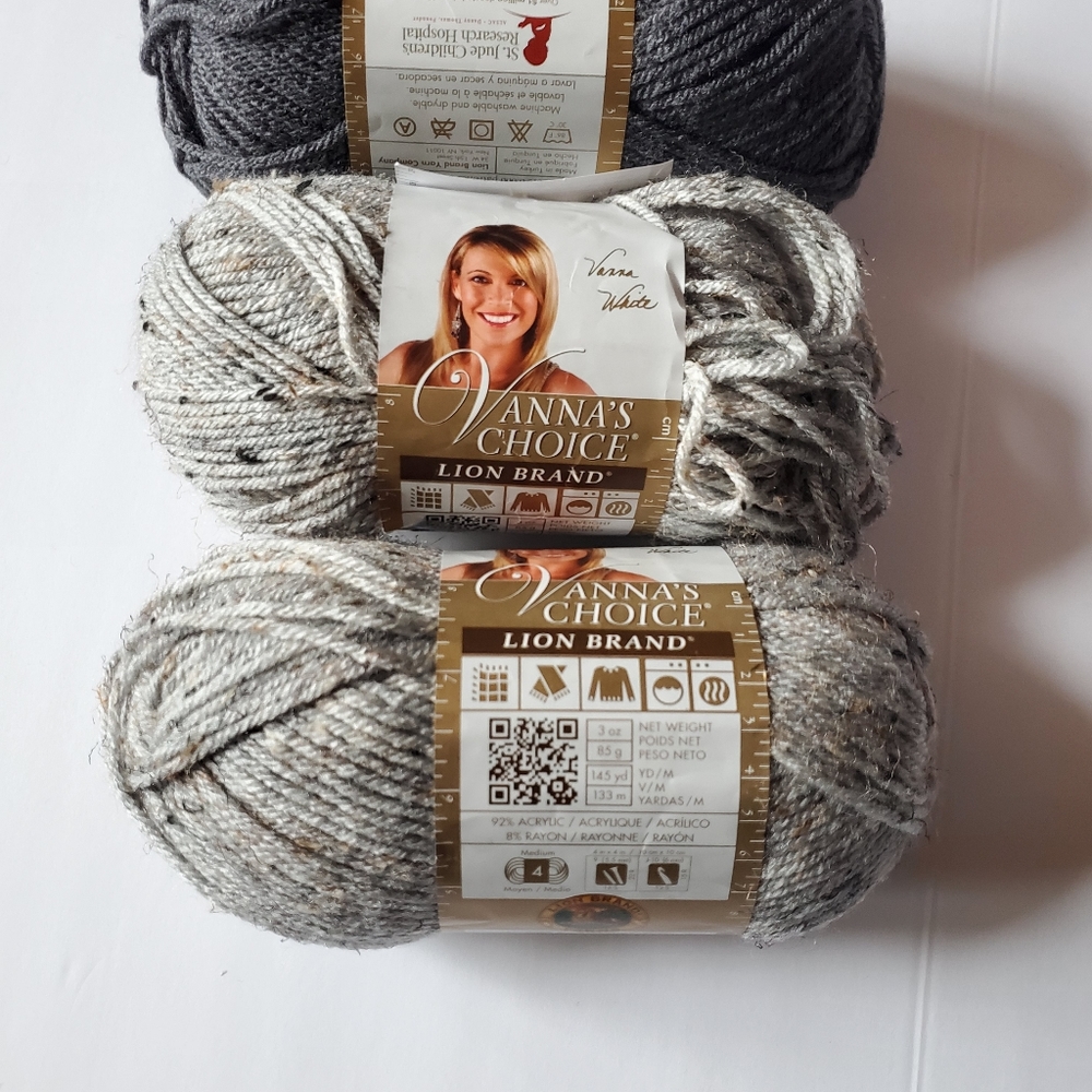 3 SKEINS VANNA'S CHOICE YARN